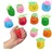 Relaxdays Stressball 6 cm 12er Set Blau,Gelb,Rot