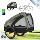 Klarfit Husky Fahrrad-Hundeanhänger grün