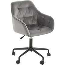 VCM Brooke Drehstuhl Polyester Dunkelgrau