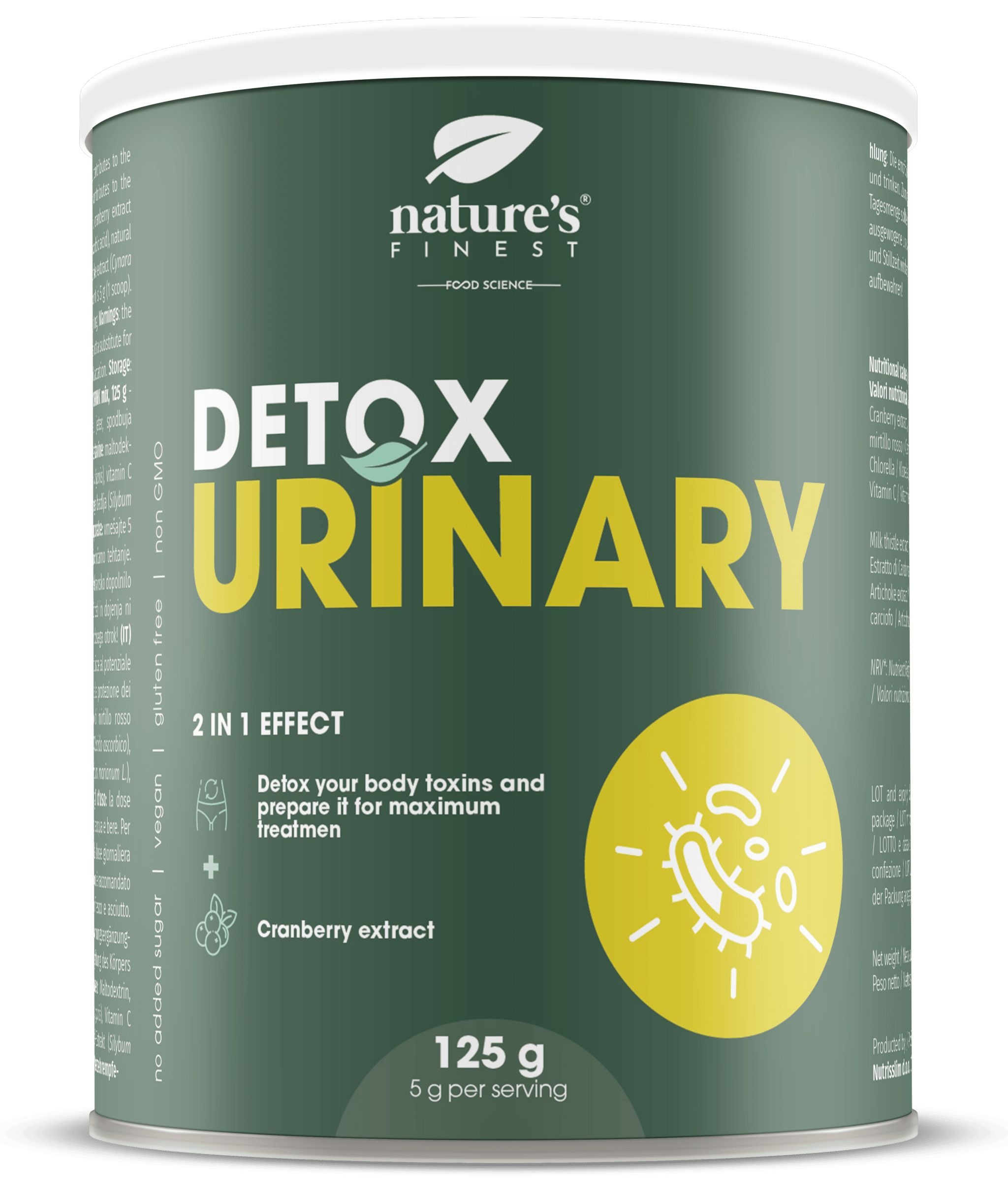 Nature's Finest Detox Urinary - Entgiftung Harnwege Pulver 125 g