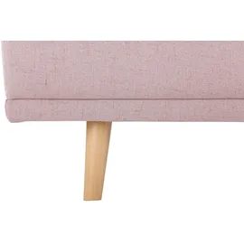 Home Affaire Ecksofa »Lasse L-Form« im scandinavischen Stil mit Holzfüßen rosa