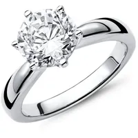 JEWLIX Verlobungsring Verlobungsring Sterlingsilber Zirkoniabesatz silberfarben 52