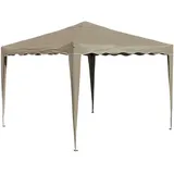 910024 Faltpavillon Alu/Metall Pavillon Garten Partyzelt beige Neu