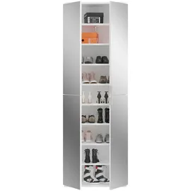 MID.YOU Mehrzweckschrank Projekt X ca. 65x193 cm Weiß