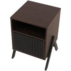Mendler Nachtschrank HWC-O40 59 x 40 x 40 cm Braun