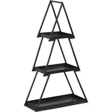 Trendline Deko Metallregal Tannenbaum 68 x 40 x 15 cm schwarz