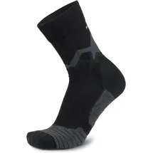 MEINDL MT3.5 Trekking Merino Light Socken 2 Paar Schwarz/Grau 42-44
