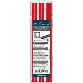 PICA-MARKER BIG Dry For All Bleistiftmine 2B 5.0mm rot, 12er-Pack (6031)