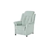 Polstermöbel Oelsa Fernsehsessel Andorra Mikrofaser 87 x 108 x 110 cm Blau mit Rollen