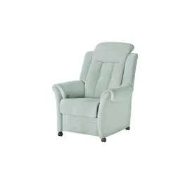 Polstermöbel Oelsa Fernsehsessel Andorra Mikrofaser 87 x 108 x 110 cm Blau mit Rollen