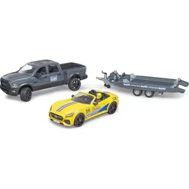 Bruder 02504 RAM 2500 Power Wagon und Bruder Roadster Racing Team