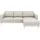 Home Affaire Eckcouch Cord 2-Sitzer Grau