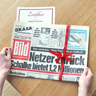 Zeitung vom Tag der Geburt 1940 - historische Zeitung als Geschenkidee