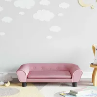 Kindersofa Rosa 70x45x26 Cm Samt