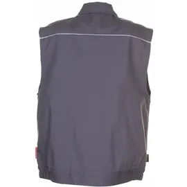 Planam Weste Canvas 320 grau/schwarz