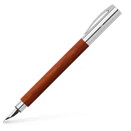 Faber-Castell 148183 - Füllfederhalter AMBITION Birnbaum, Federbreite B, inkl. Geschenkverpackung und Konverter