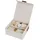 LOVE !T STORE !T Uhrenbox Premium für 6 Uhren Größe 16,5 x 16,5 x 7,0 cm Beige