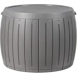 Beliani Aufbewahrungsbox 56 x 47 x 56 cm Grau
