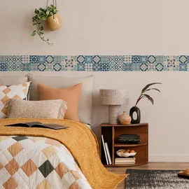 Muralo Marokkanisches Mosaik Bordüre 10 cm 300 g Blau/Grün/Beige