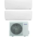 gree dual split inverter-klimagerät serie pular 12+12 mit gwhd(18)nk6no r-32 wi-fi integrated 12000+12000