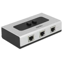 DeLock Switch RJ45 10/100/1000 2 port manual bidirectional