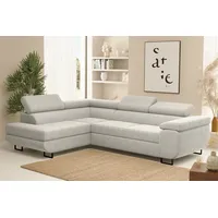 Fun Möbel Ecksofa Sofa mit Schlaffunktion METZ Stoff Poso
