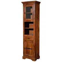 MASSIVMOEBEL24.DE Hochschrank 52 x 36 x 187 cm Braun