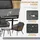 Outsunny Polyrattan Gartenmöbel Set 5-teiliges mit Sofa Kissen