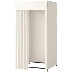 VEVOR Umkleidekabine Umkleideraum Rollbar Sichtschutz 99x99x204,5cm Boutiquen