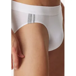 SCHIESSER Herren Slips im Pack - Rio Slip 95/5, Vorteilspack, Cotton Stretch, Seitenstreifen Weiß 4XL