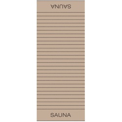 CAWÖ Saunatuch - C Balance, 80x200 cm, Walkfrottier, Baumwolle, Streifen Sand