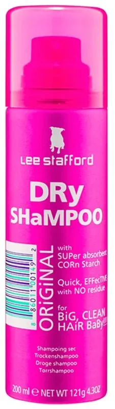 Lee Stafford Original Dry Shampoo Trockenshampoo für die Aufnahme von überschüssigen Talg für ein frische Frisur 200 ml