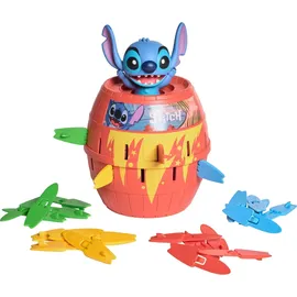 TOMY Disney Pop Up Stitch Aktionsspiel, Lustiges Familien und Kinderspiel, Geschicklichkeitsspiel geeignet für Vorschulkinder, für Jungen, Mädchen und Erwachsene, Gesellschaftsspiel - ab 4 Jahren