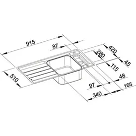 Blanco Axis III 5 S-IF Edelstahl Seidenglanz + Excenterbetätigung + InFino + Glasschneidbrett