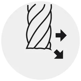 FORUM SL-Schaftfräser wn extralang Ø d1 h10: 4 mm TiAlN z 2