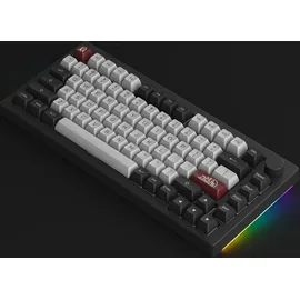 Akko 5075B Plus Dracula Castle RGB Gaming Tastatur ANSI 75% Layout 2.4G/Bluetooth/Type-C Linearer Schalter - Grau