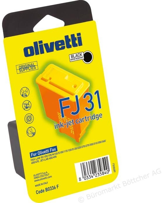 Original Olivetti FJ31 (B0336) Tintendruckkopfpatrone schwarz