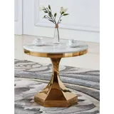 aea Couchtisch Gold Edelstahl 60 x 54 cm