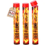 h2i Bengalo Bengalfeuer Rot – 3 Leuchtfackeln, ca. 40 Sekunden, Kategorie F1, ab 12 Jahren