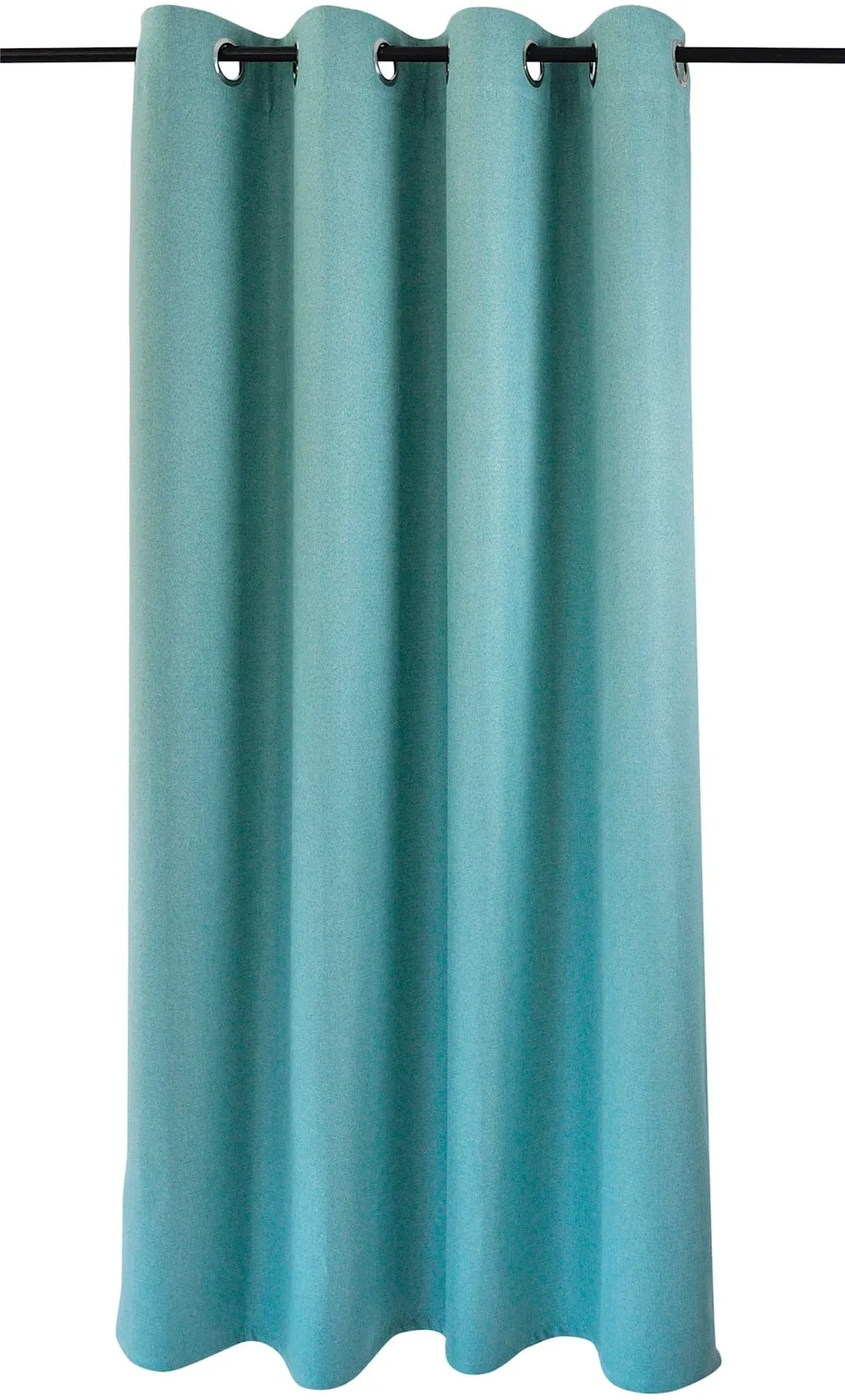 Vorhang HEINE HOME Gr. 2, blau (türkis), B:140cm H:175cm, Polyester, Gardinen