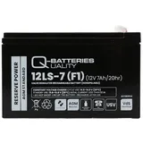 Quality Batteries Q-Batteries 12LS-7 F1 | 12V 7Ah Blei-Vlies-Akku / AGM VRLA mit VdS G118004