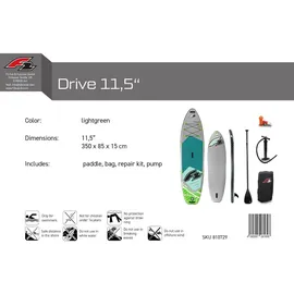 F2 SUP Board Drive 350 x 11,5 x 12 cm Grau