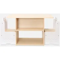 Sweeek Kindertisch mit Ablage + 2 Stühle, weiß -