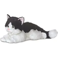 aurora toys Aurora 31420, Flopsies Oreo Katze, 30cm, Plüschtier, schwarz/weiß