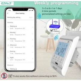tlily Smart Thermostat für Haus 3a Weiß