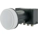 Schwaiger LNB4 digital anthrazit mit Wetterschutz für 4 Teilnehmer