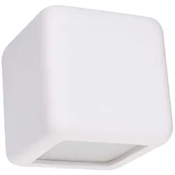 Wandleuchte Wandlampe Wandspot Weiß Glas Keramik Wohnzimmer Esszimmer Küche