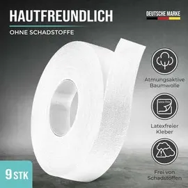 PULLUP & DIP Fingertape extra starkem Kleber, 3 Rollen Klettertape Finger, Torwart Training (Weiß)