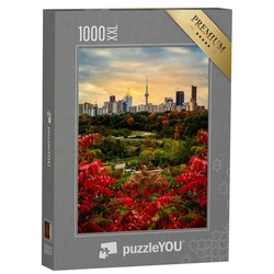 puzzleYOU Puzzle Puzzle 1000 Teile XXL „Toronto im Herbst bei Sonnenuntergang“, 1000 Puzzleteile, puzzleYOU-Kollektionen Toronto
