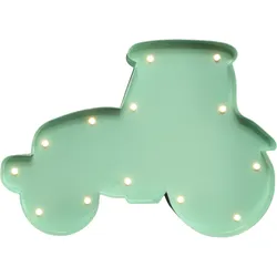 MARQUEE LIGHTS LED Dekolicht "Traktor", grün, H: 17cm, Lampen, Wandlampe, Tischlampe Tractor, Bulldog 13 Leuchtmittel - 23x17 cm